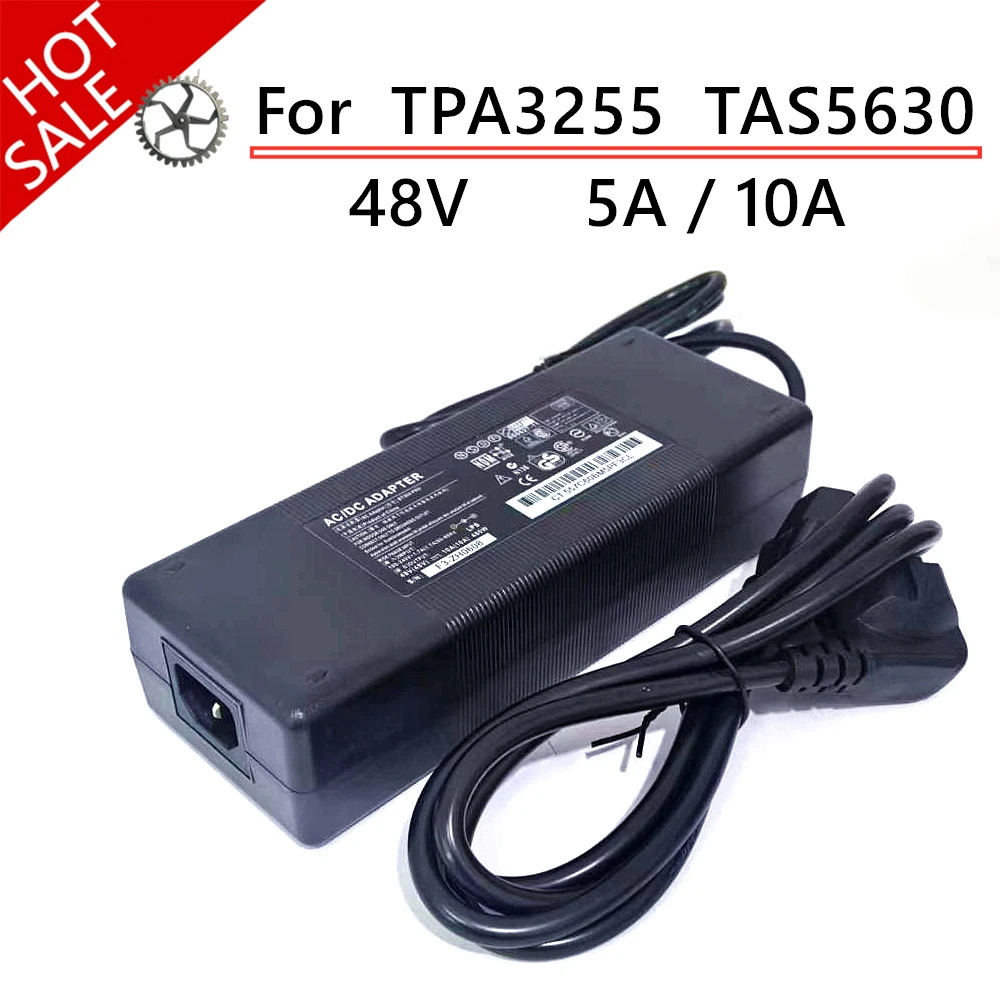48V 10A/5A DC Power Supply Charger Amplifier Power Adapter For AIYIMA TPA3255 TAS5630 Amp Input 100-240V For A07 max A70 A08