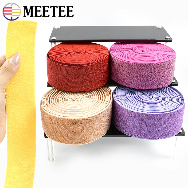 

5/10/20Meters 25-40mm Colored Nylon Elastic Band Pants Belt Decor Stretch Tape Garment Waistband Rubber Bands Sewing Accessories