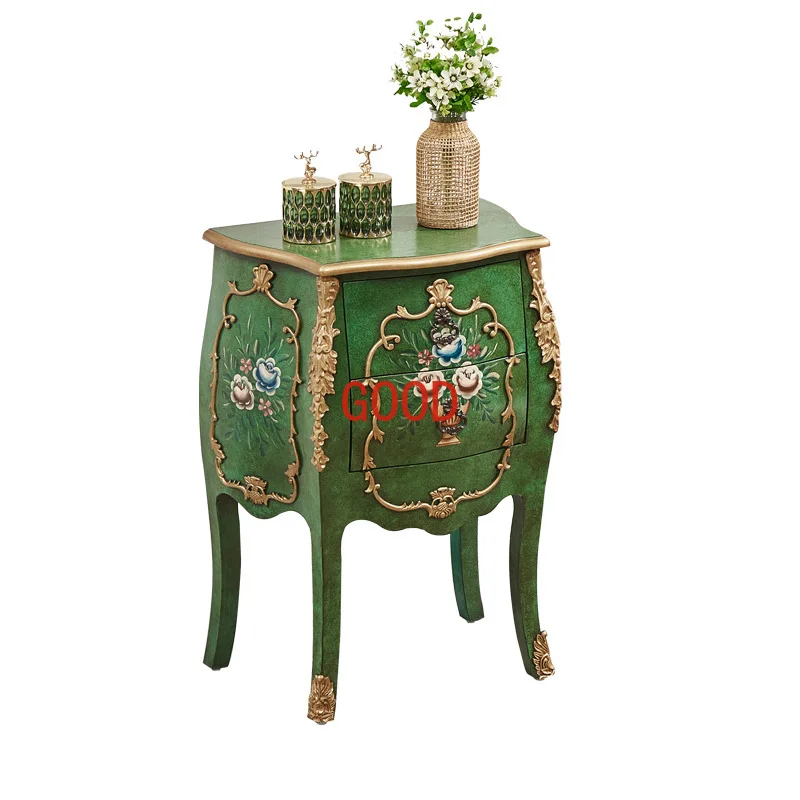 Coffee Table Solid Wood Locker Bedside Table American Retro