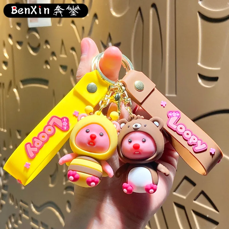 Minso kreativer Schlüsselanhänger Taschenanhänger, süßer Paar Auto Schlüsselanhänger Anhänger, exquisites kleines Geschenk