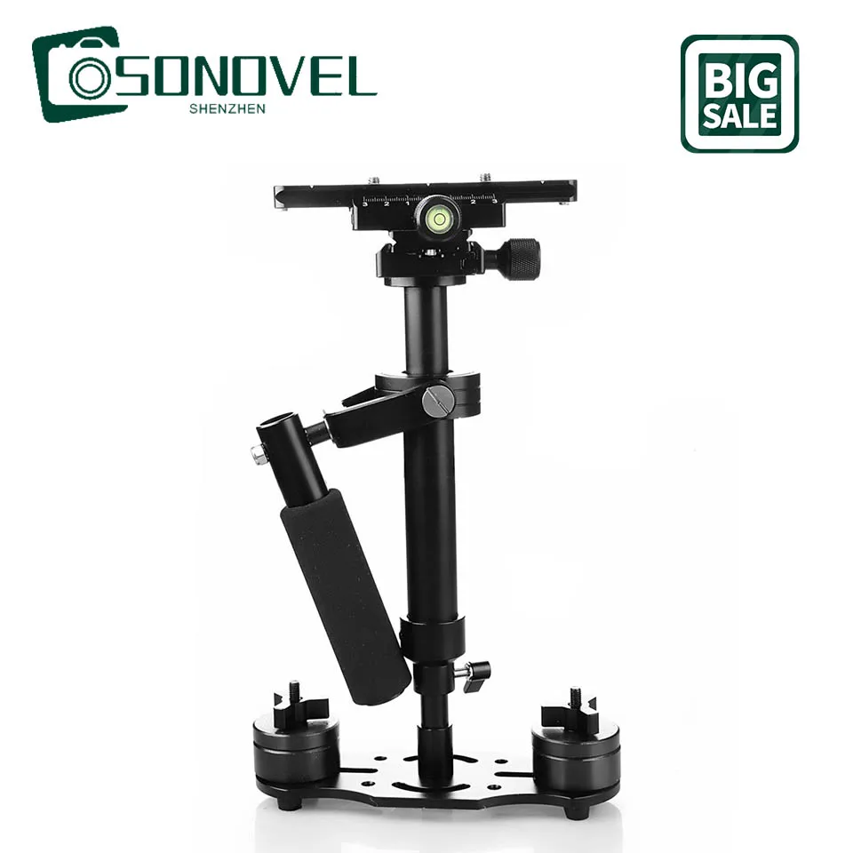 

S40 Mini Handheld Stabilizer Aluminum Alloy Camera Photography Tripod Adapter Accessories For DV Mini DSLR Camera