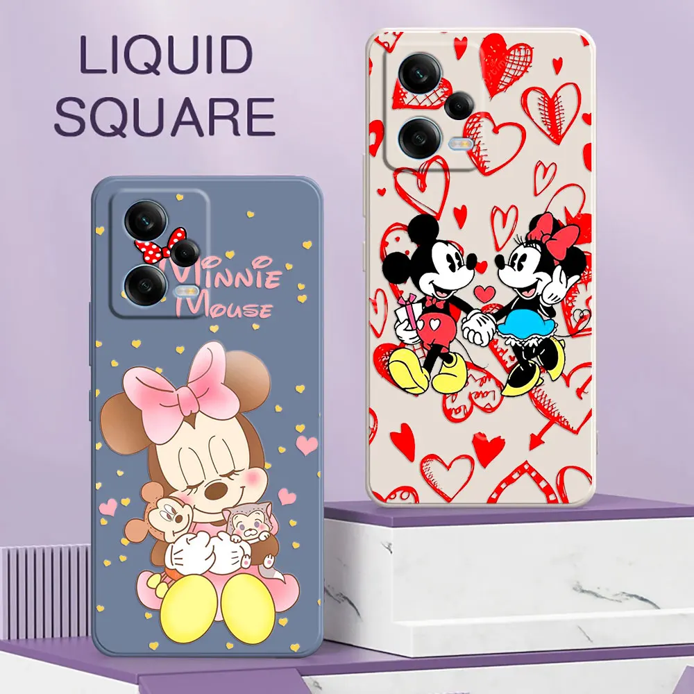 Baby Mickey Minnie Mouse Disney Fundas For Xiaomi Redmi Note 13 Pro Plus 12 12S 11 11S 10 10S 9 S 8 7 Pro 4G Case Silicone Cover