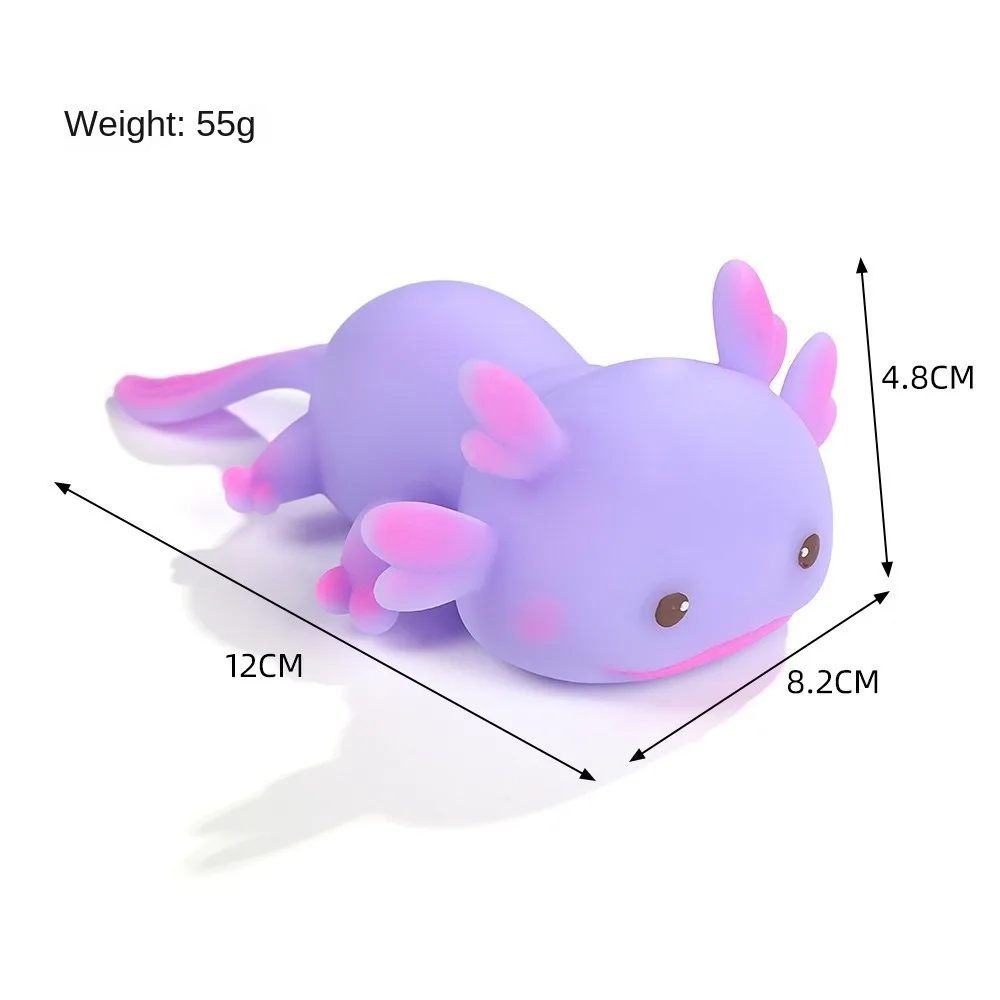 Axolotl – jouets à presser, anti-Stress, conception extensible, poisson de dessin animé, jouet Squishy, poupée Fidget, jouets à rebond lent, plusieurs couleurs