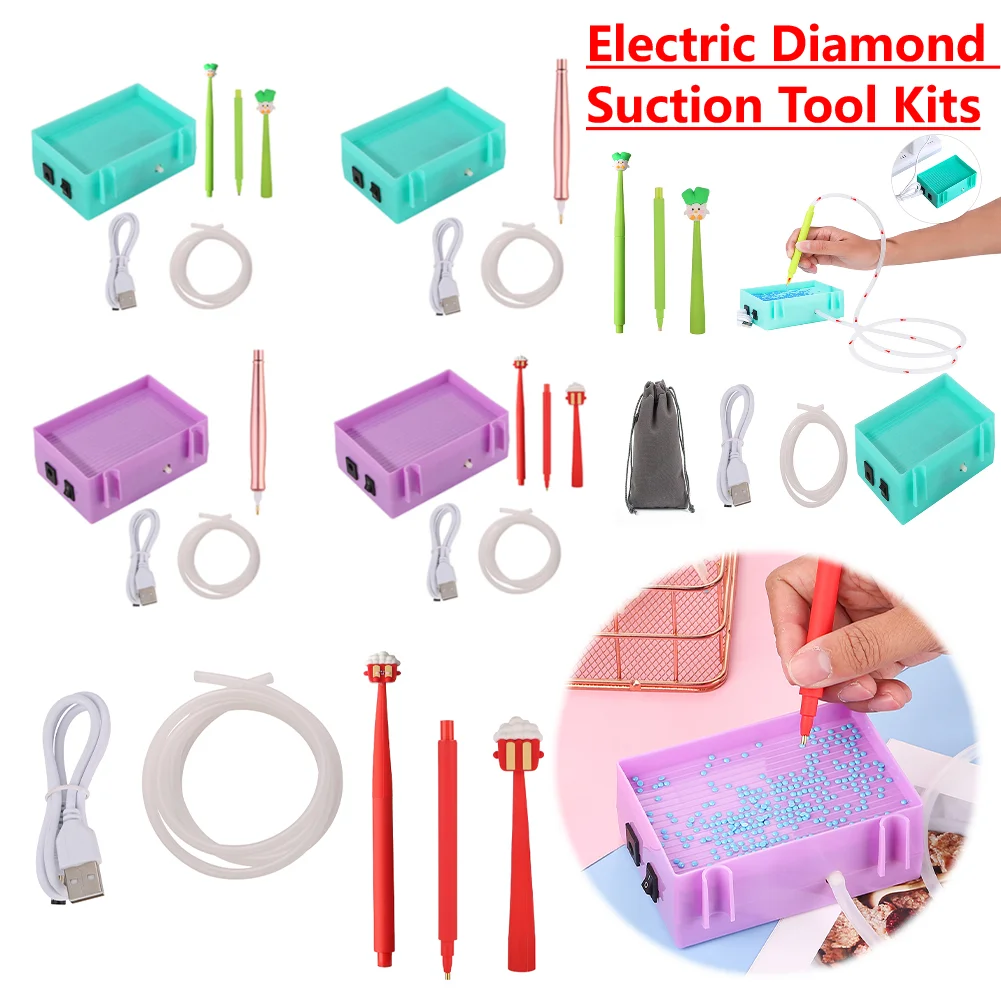 

Portable Vacuum Diamond Painting Pen Kit for Art Crafts Electric Diamond Suction Tool USB Powered Suction Diamond Vacuum Device