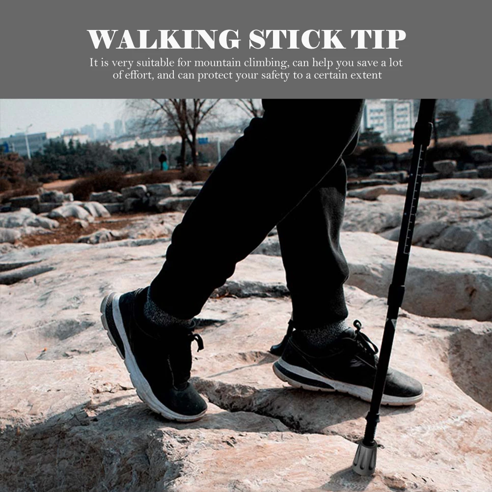 

20Pcs Non-Slip Rubber Trekking Pole Tip Covers Durable Protector Hiking Pole Accessories for Outdoor Hiking Rubber Cane Tip