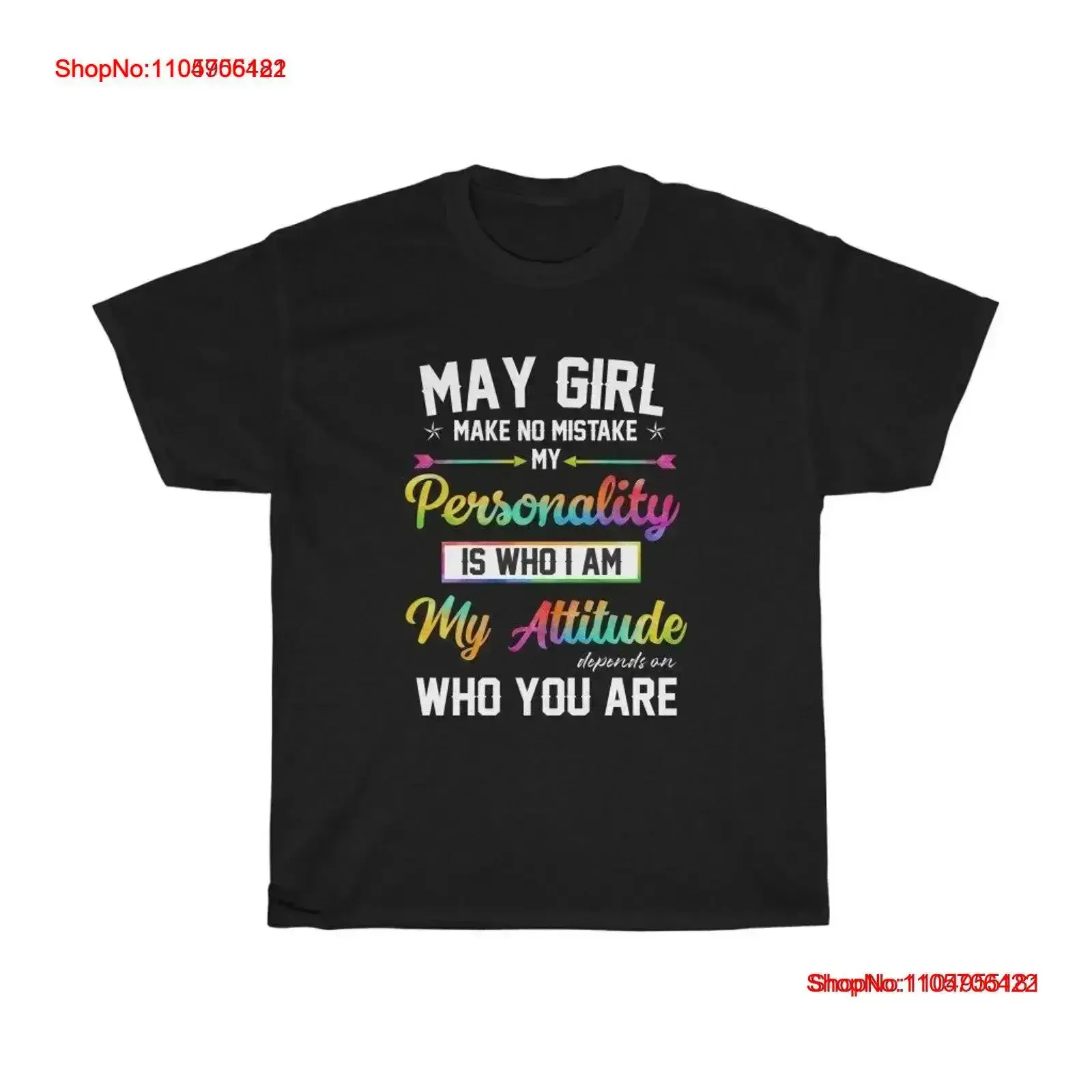 May girl make no mistake born gift for birthday birth day Heavy Cotton T Shirt vintage Washed designer clothes Stretched homme