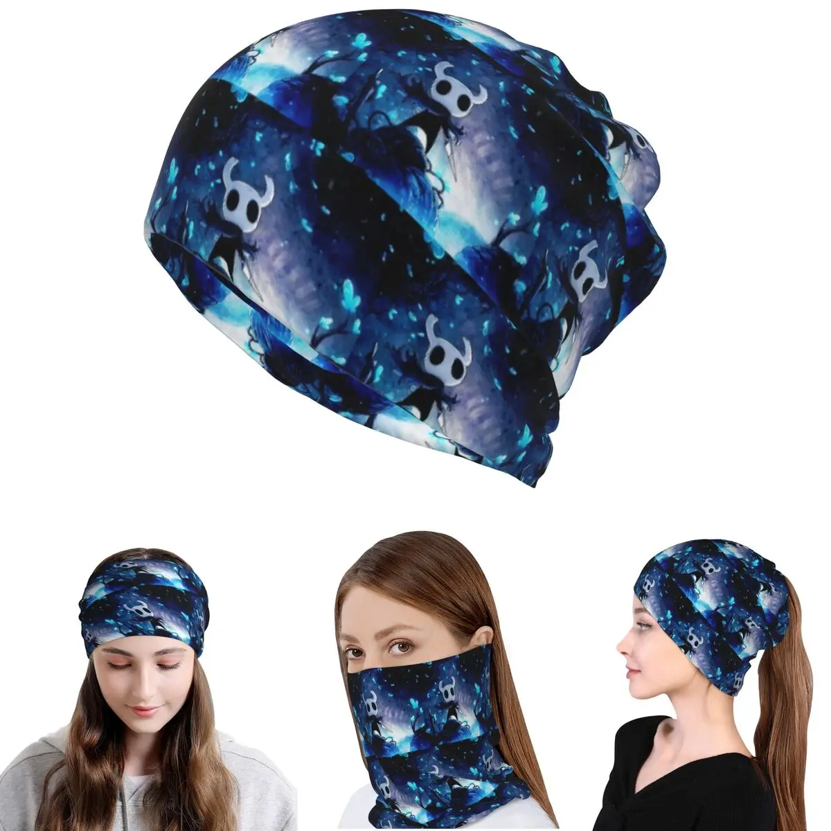 

Hollow Knight Bandana Neck Gaiter Mask Scarf Multifunction Face Mask Beanies Hat Unisex Adult Windproof