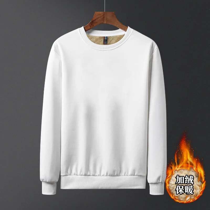 Autumn And Winter Warm Polar Fleece Pullover Men And Women Thickened Lamb Velvet Round Neck Casual Daily Life Sportswear