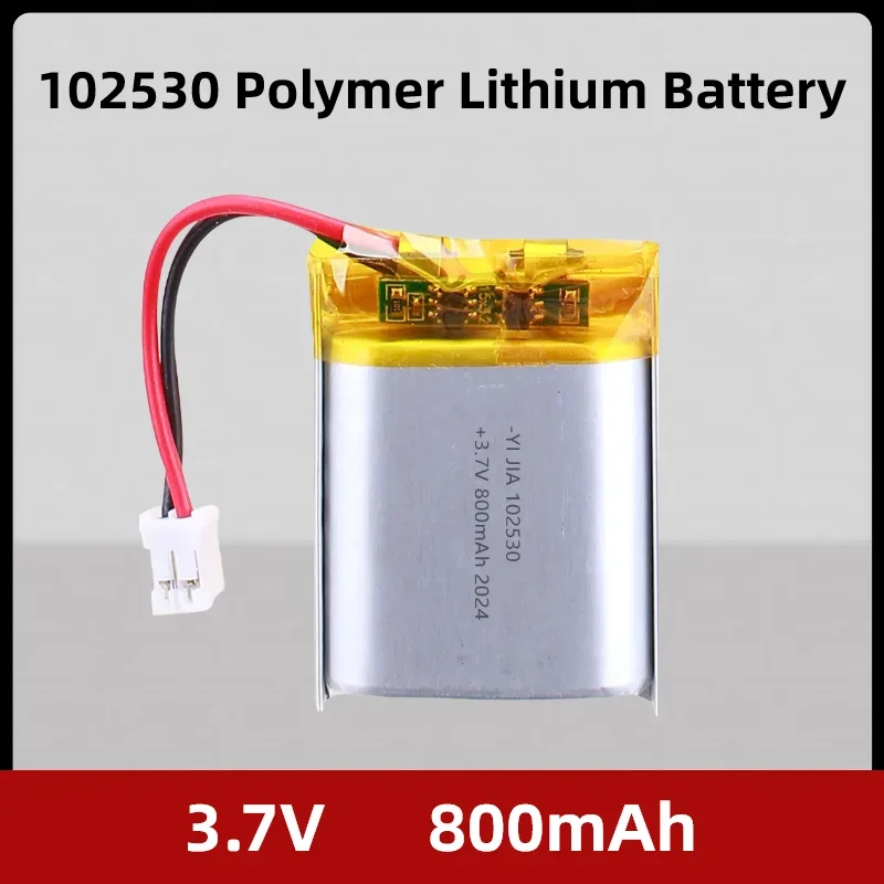 

102530, 3.7V, 800mAh, Rechargeable Lithium Polymer Battery, High Capacity Battery,