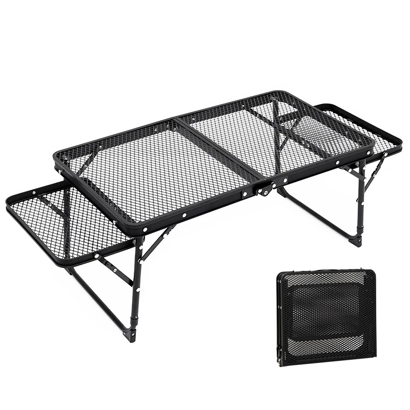 

Портативный складной сетчатый стол Wellhike для активного отдыха, многофункциональный, для чая, рыбалки, пикника, кемпинга, кофейный столик, с регулировкой высоты