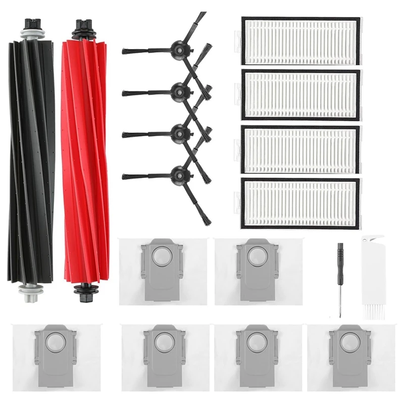 สําหรับ Roborock Q5 Max + / Q5 Duoroller + เครื่องดูดฝุ่นหุ่นยนต์หลักแปรงด้านข้าง Hepa Filter Mop ผ้าฝุ่นกระเป๋าอะไหล่
