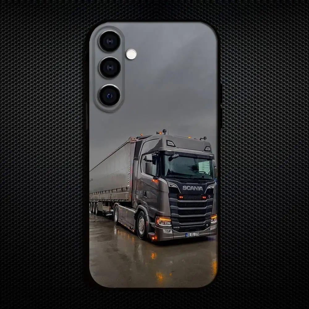 Etui na telefon Trucks SA-AB do Samsung Galaxy A73, A72, A71, A70, A53, A52, A51, inne miękkie czarne etui