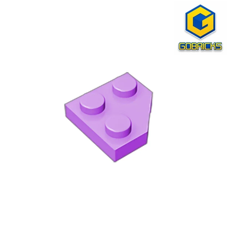 Gobricks كتل بناء للأطفال ، زاوية مقطوعة ، متوافقة مع Lego ، لوحة فنية تعليمية ، لوحة 2x2 ، ديي