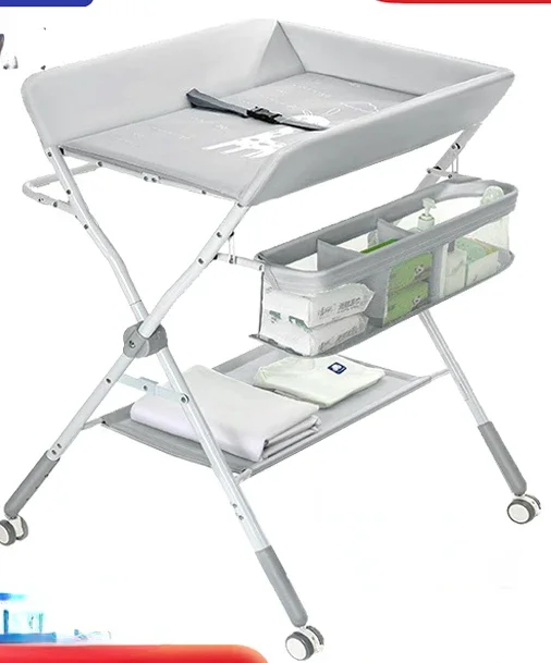 Diaper table, baby care table, newborn diaper changing, baby foldable shower, multifunctional and portable