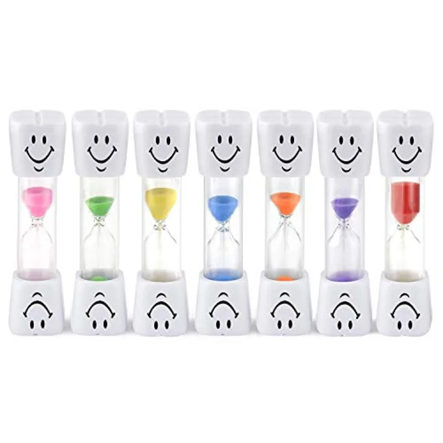 

Hourglass Sand Timer for and Teens, Smile Pattern Tooth Brushing Timers for Games Classroom Kitchen Home Office Decoration 2min