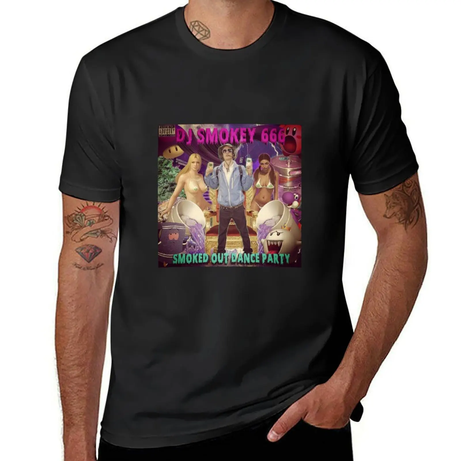 

Dj Smokey - Smoked Out Dance Party Album Art T-Shirt Funny t-shirt shirts graphic shirts graphic tee men t shirts