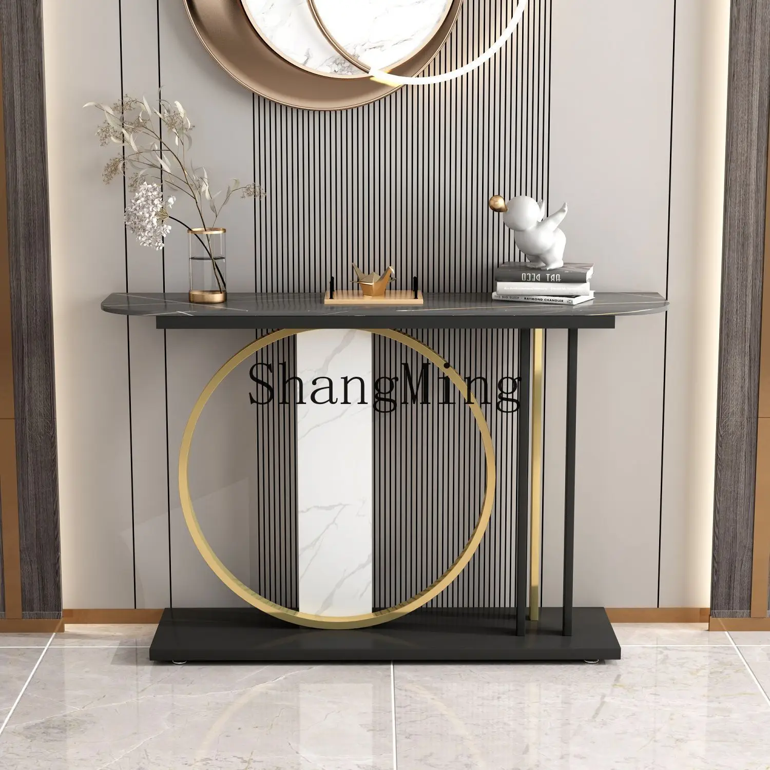 FGluxury high-end entrance table Ultra-narrow and extremely narrow corridor corridor entrance platform entrance door table