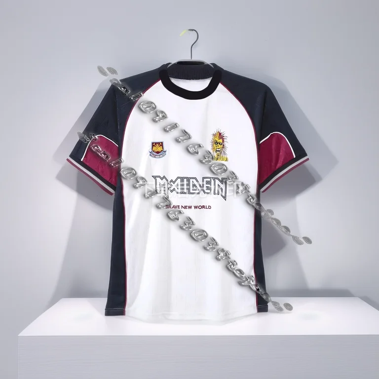 

The 1999 West Ham Away Football Jerseys Are 3d Printed with Short-sleeved Shirts for Both Men and Women