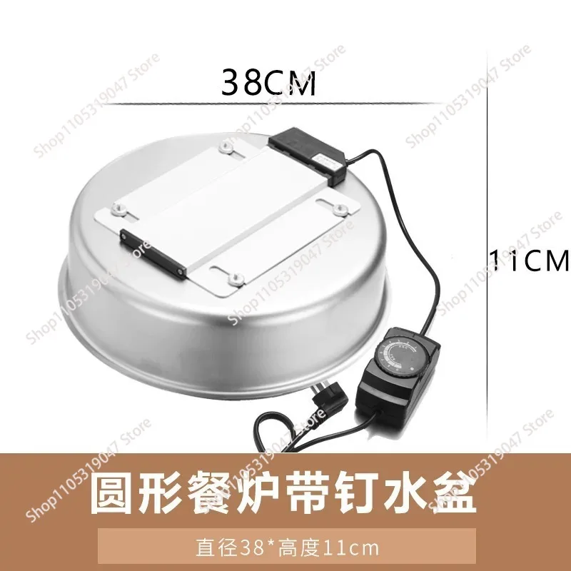 Suitable for Thickened Stainless Steel Buffet Stove Square Clamshell Buffet Stove Hotel Thermal Insulation Restaurant Stove