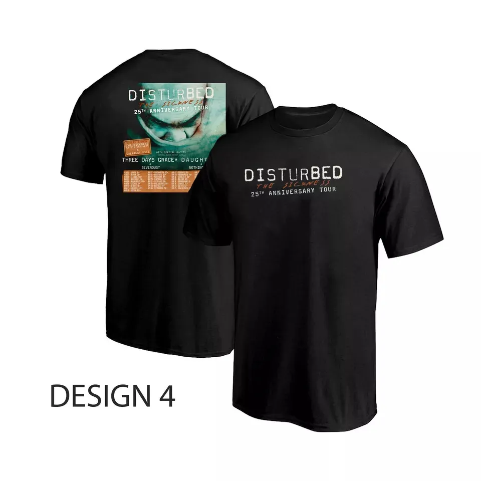 Disturbed The Sickness 25th Anniversary Tour Dates List 2025 Unisex T-shirt