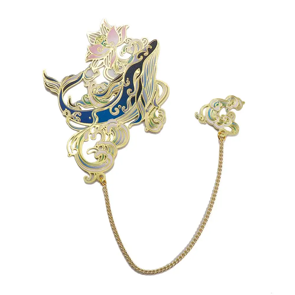 

Office Student Page Clip for Teachers Brass Book Holder Chinese Style Bookmark Hollow Book Mark Metal Bookmark Retro Book Clip
