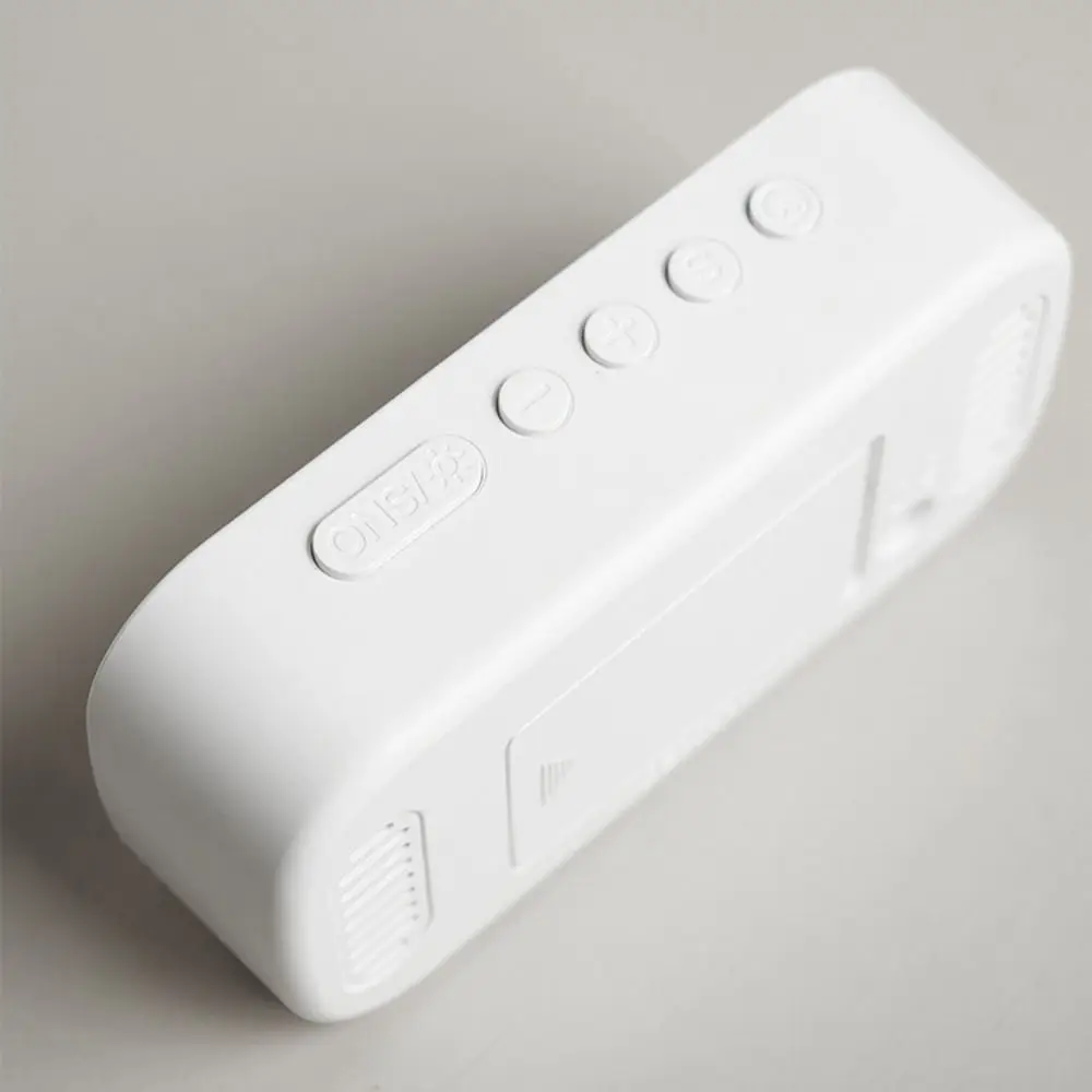 12/24H تنسيق ساعة منبه رقمية عرض درجة الحرارة الهادئة ساعة الطاولة الإلكترونية عرض التاريخ وضع الغفوة مؤقت النوم #6