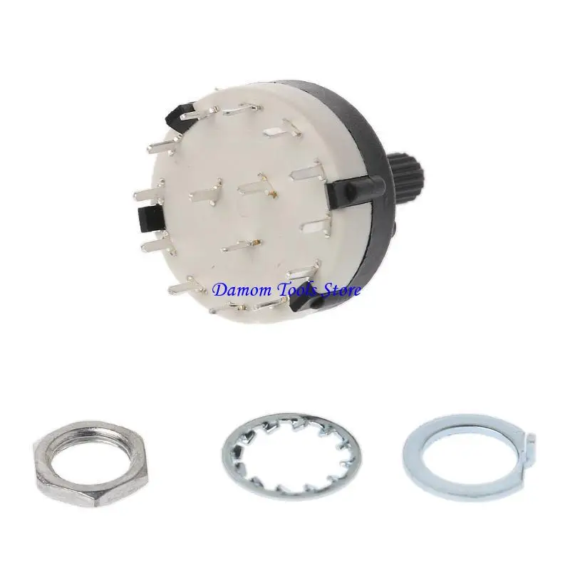 57BE 2 عمود 6 Way / 3 Pole 4 Way Rotary Switch جودة جيدة POST من الدرجة الأولى