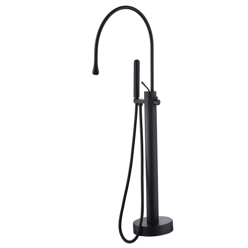 

Creative Bathtub Faucets Cold and Hot Shower Set with High Quality and High Texture Bathtub Edge Floor Standing Faucet Bathroom