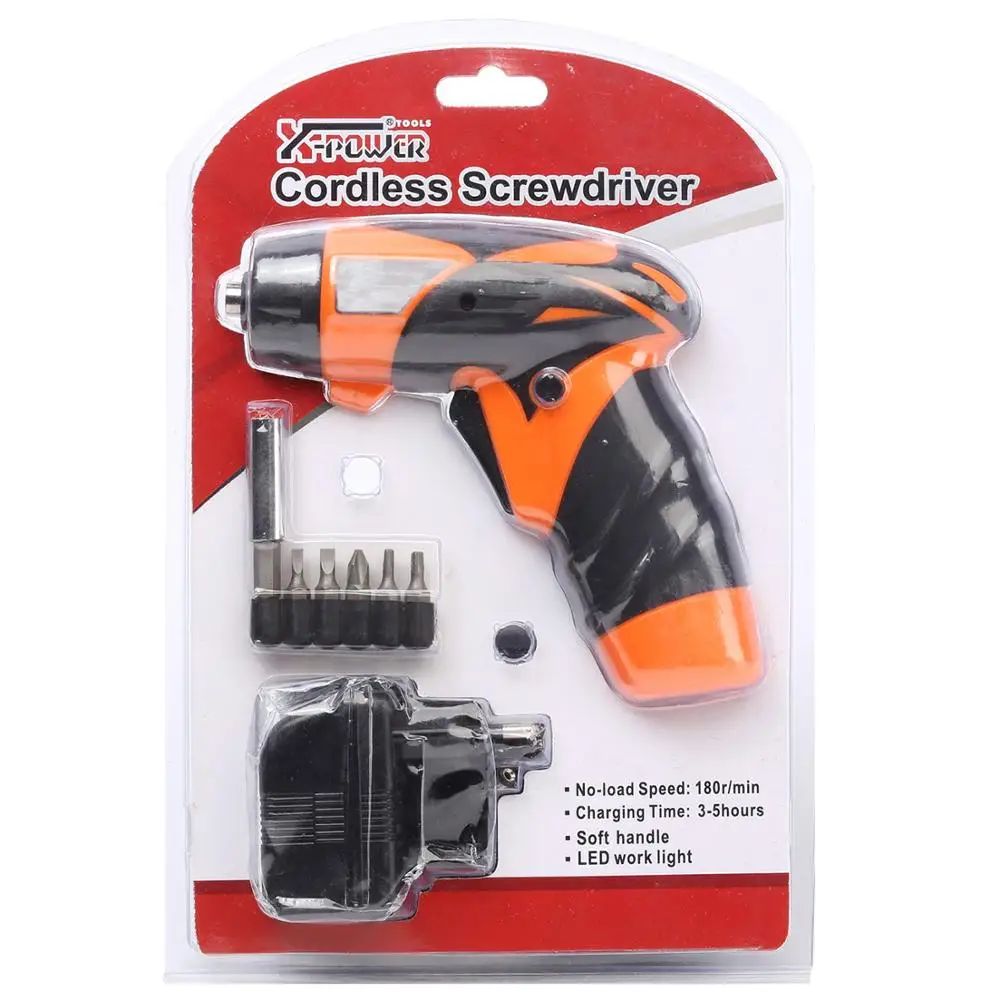 

KCS621-S6B Lithium Battery Electric Cordless Screwdriver with 6 Pcs Combo Tool Kit Manufacture High Quality Power Tool Set