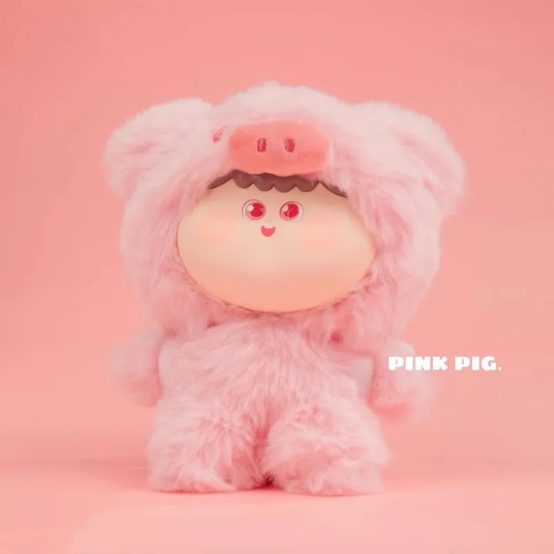 Amlls série animal caixa cega de pelúcia brinquedos kawaii anime figura bonito boneca coleção decoração boneca caixa mistério presente surpresa