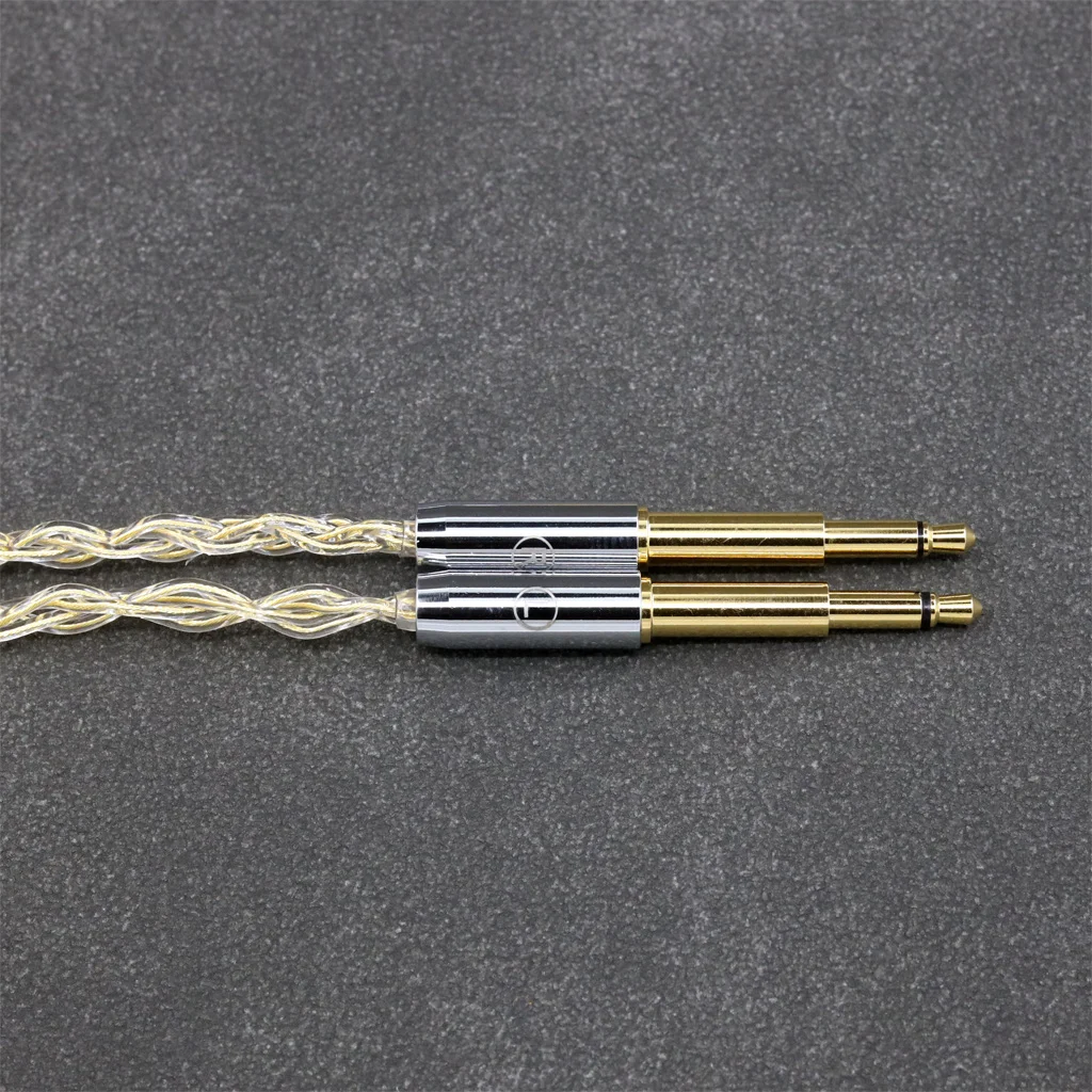 ЛН 008418   8-жильный кабель для наушников из чистого серебра 925 пробы с покрытием из 24-каратного золота для Meze 99 Classics NEO NOIR, гарнитура для наушников