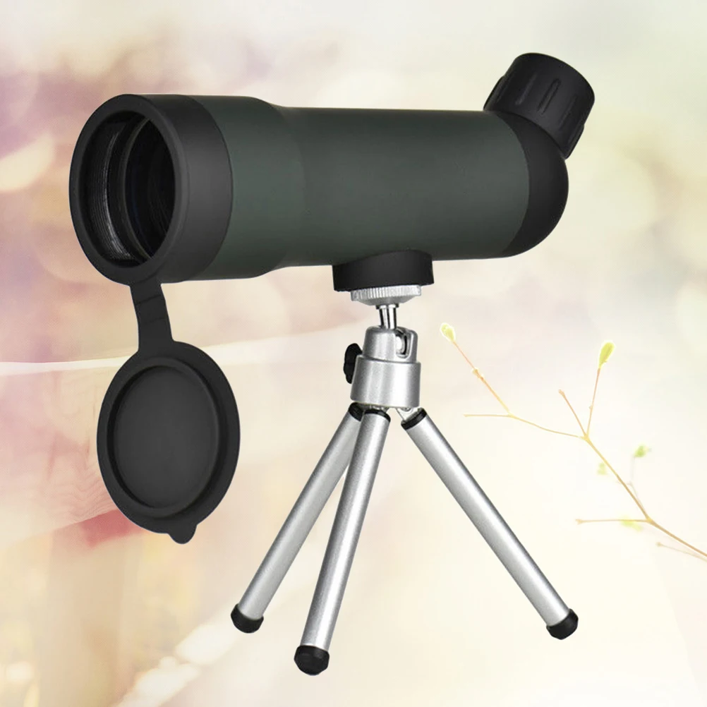

Waterproof 20 x 50 Mini Monocular Telescope Night Lens Spotting Scope With Retractable Tripod Stand for Camping Hiking