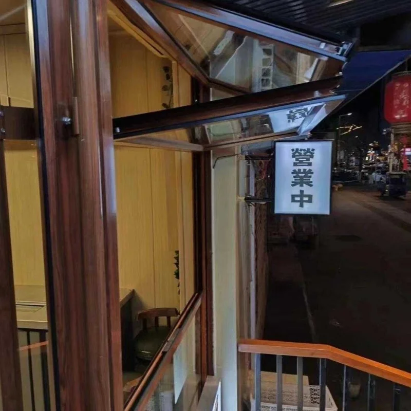Custom Folding Window Aluminum Alloy Anywhere Suspension Full Open Bar Coffee Milk Tea Shop Window Lift Window Customization Int