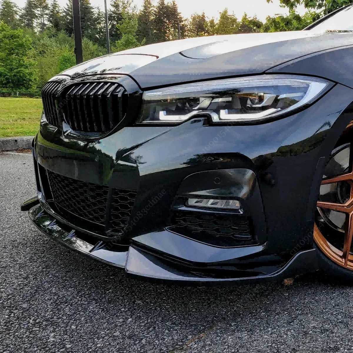 Zderzak przedni Splitter wargowy do BMW serii 3 G20 G21 320i 330i M340i M Pack 2019 2020 2021 2022 Zmodyfikowane spojlery Bodykits Tuning