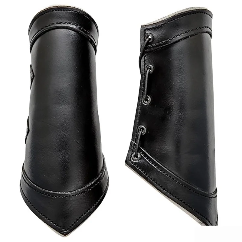 Medieval Viking Pirate Knight Arm Guard Armor Bracer PU Leather Vambraces Gauntlet Roman Gladiator Warrior Cosplay Costume Glove