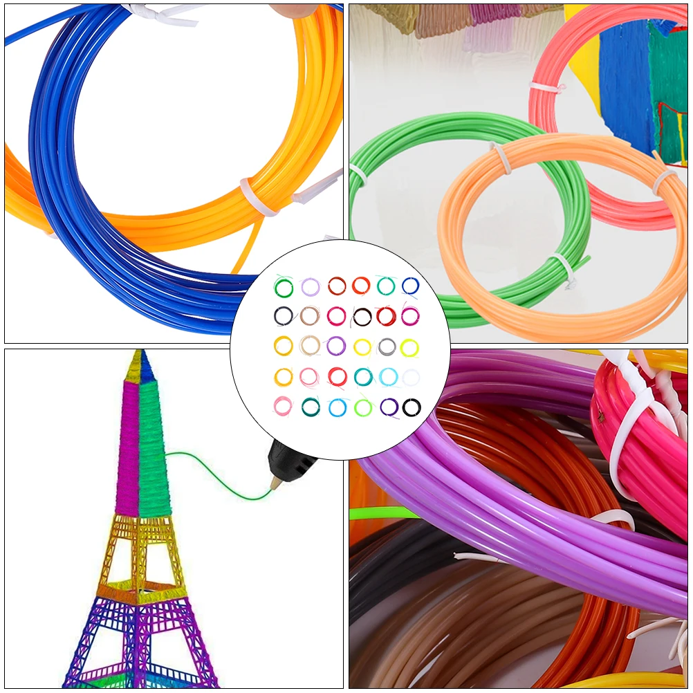 

30 Pcs Consumables 3d Printer Accessories Plastic for Parts & Pen Printing Supplies Refills