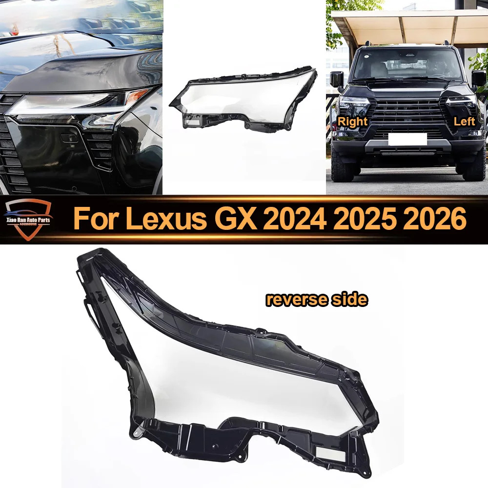 

Headlamp Cover Lens Transparent Lamp Shade 2024 2025-2026 For Lexus GX Headlight Shell Plexiglass Replace Original Lampshade