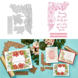 Garland Rectangular Card Metal Cutting Dies Embossing Diecut For DIY Photo Album Card Making Scrapbooking Crafting Supplies