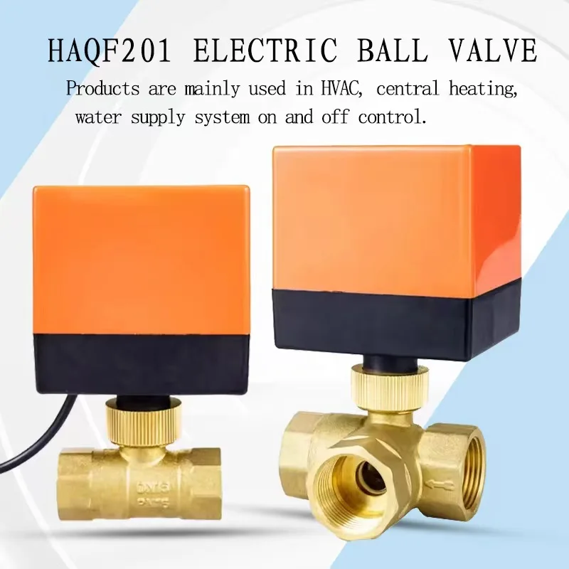 1/2″3/4″1″2″Ac220V24VDC12V24V Brass Stainless steel electric thread ball valve Solar water valve Air valve DN15 toDN50 motorized