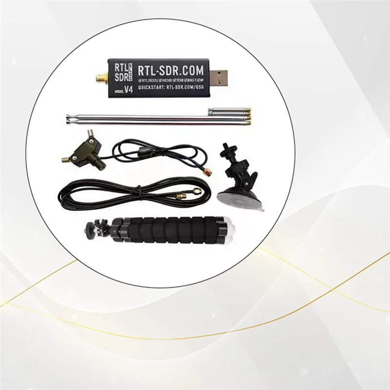 A91P For RTL-SDR Blog RTL SDR V4 R820T2 Upgrade To R860T RTL2832U 1PPM TCXO 1PPM TCXO SMA RTLSDR Software Defined Radio With Ant