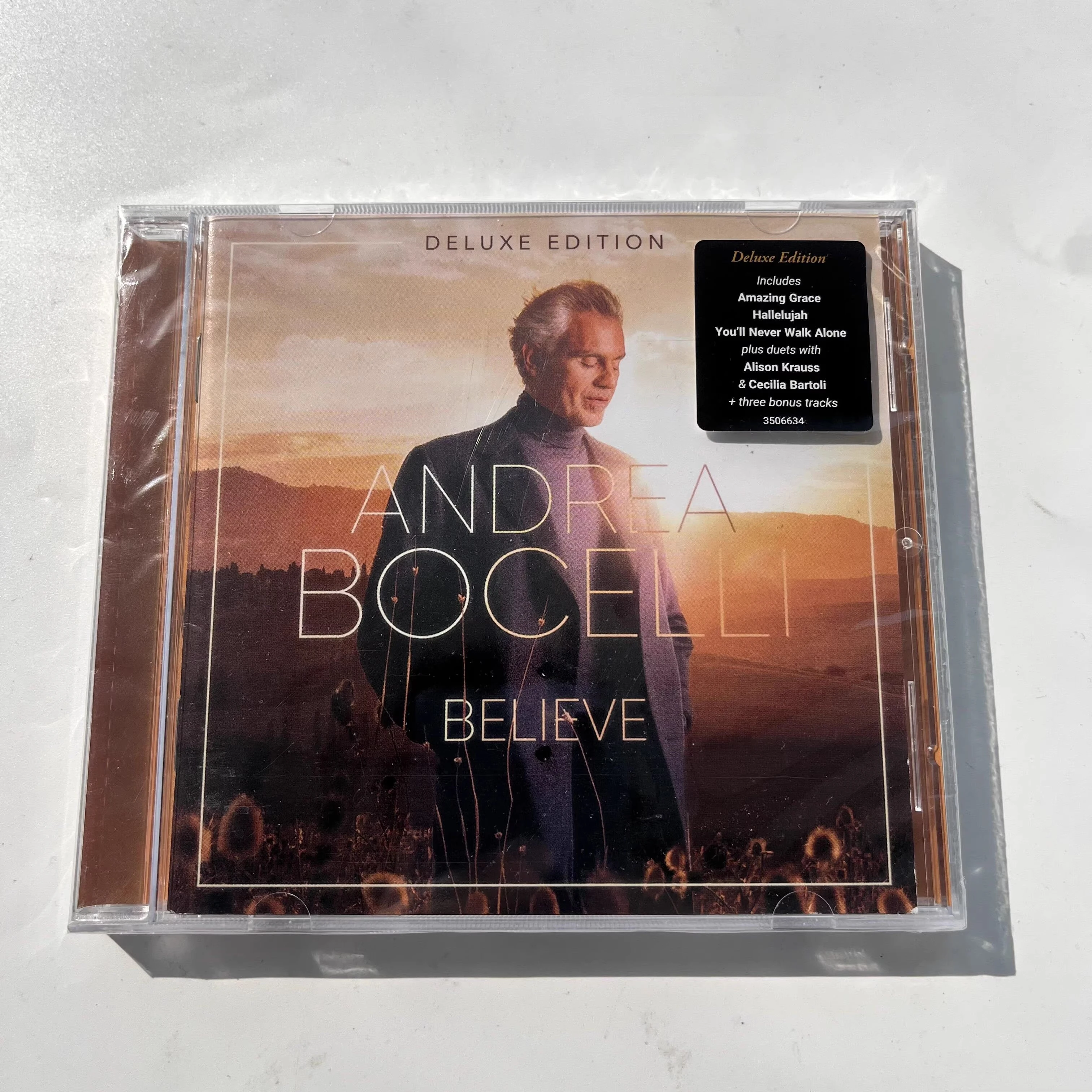 Andrea Bocelli Classic Music CD Believe Album YOULL NEVER WALK ALONE Music Record Cosplay Walkman Car Soundtracks Box Collection