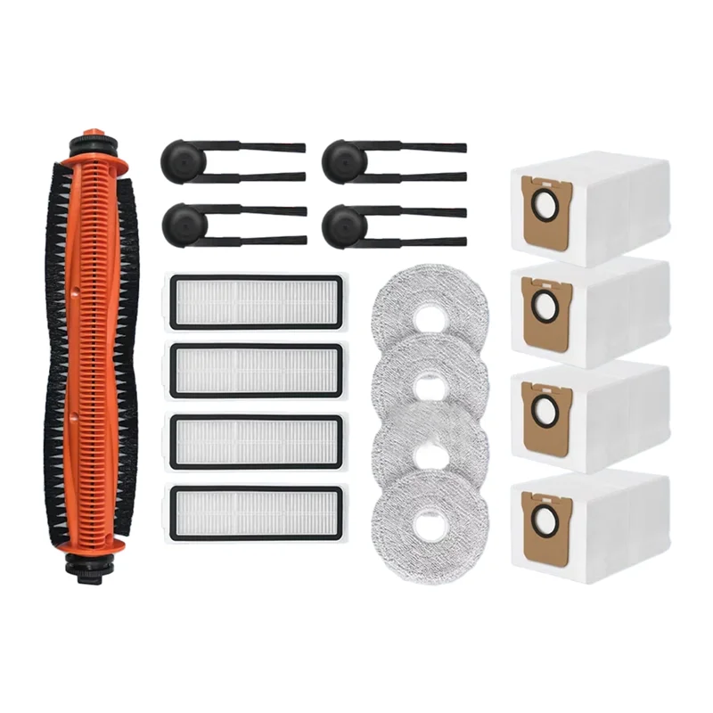 BAAM-Para Xiaomi Mijia M40S OV31CN Acessórios de substituição – Escova principal, escovas laterais, filtros HEPA, panos de esfregão, sacos de pó