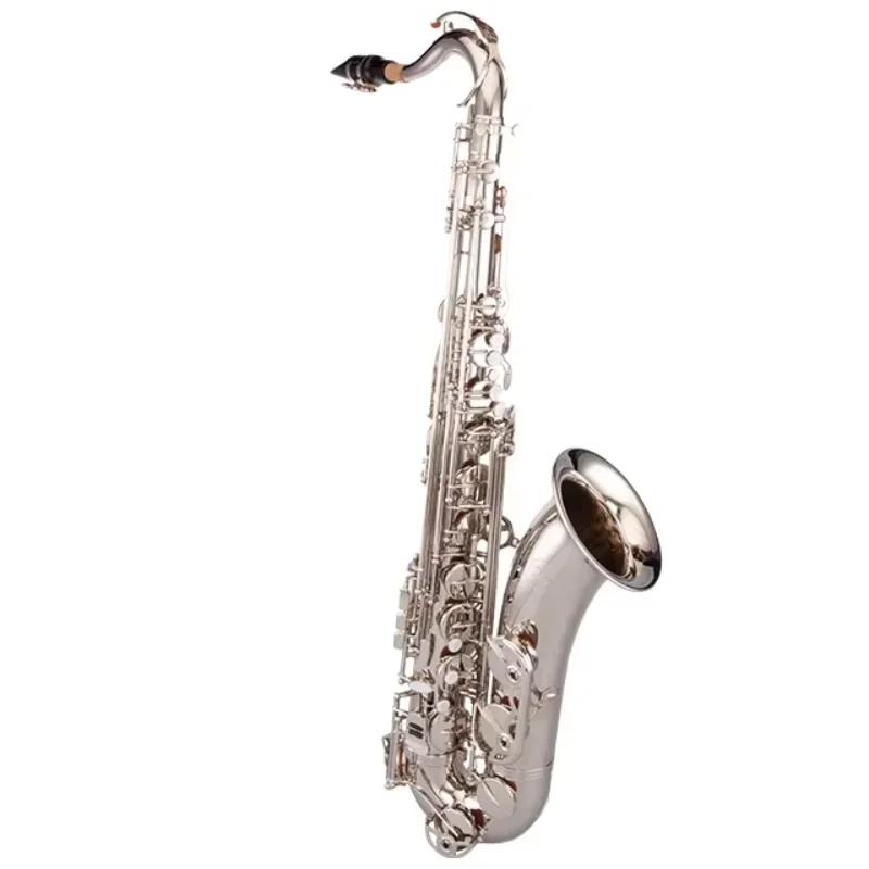 

Bb Tone Saxophone Fine Workmanship Nickel Plated Tenor Sax