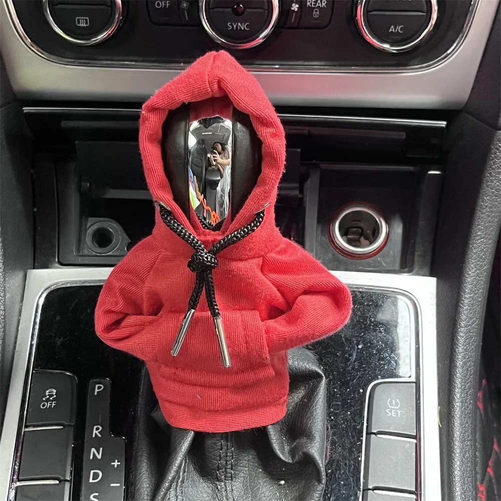 Neue Mode niedlichen Hoodies Auto Schaltknauf Abdeckung Mini Hoodie Schalthebel Abdeckung für Auto Schalthebel manuelle automatische Innen verkleidung