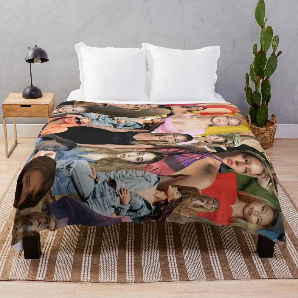 

Madelyn Cline Lateral - Beautiful Actress Aesthetic Collage - 1 Throw Blanket Lightweight Warm Blanket for Indoor Outdoor Use