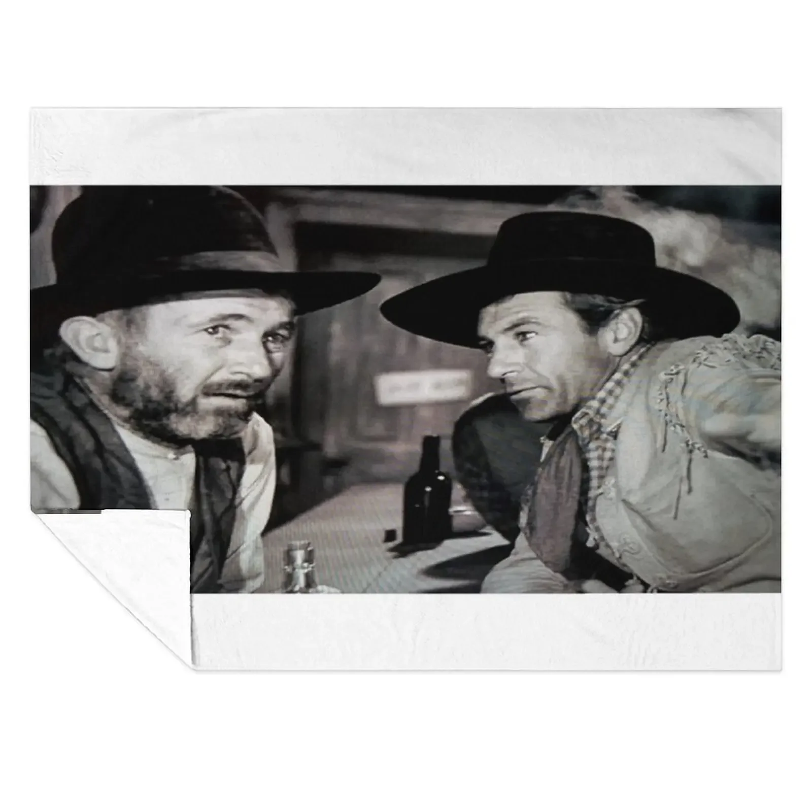 

Gary Cooper and Walter Brennan in The Westerner Throw Blanket For Sofa Thin Bed Soft Sofas Blankets