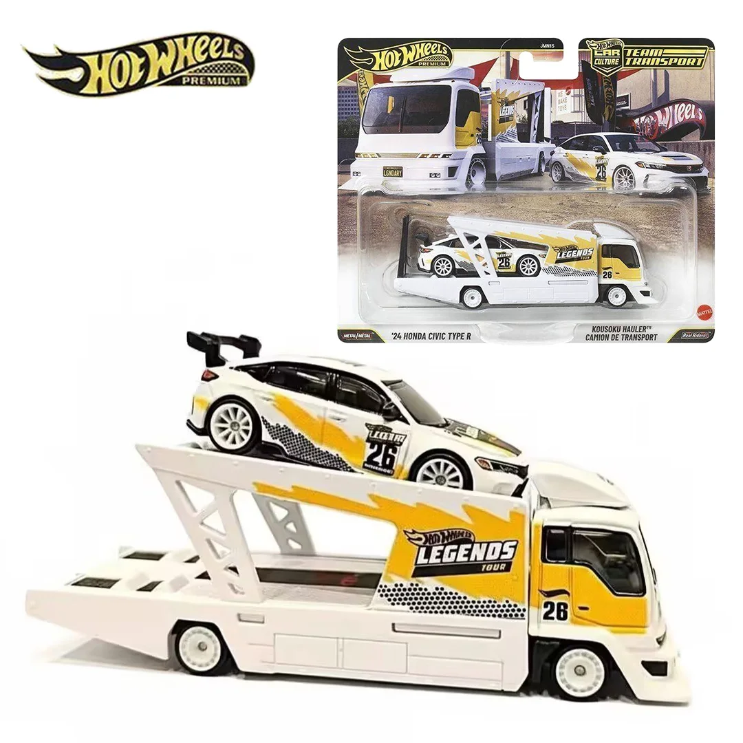 

Коллекционные модели Hot Wheels Premium Diecast: Team Transport Legends Tour 24 Honda Civic Type R Kousoku Hauler Car Culture