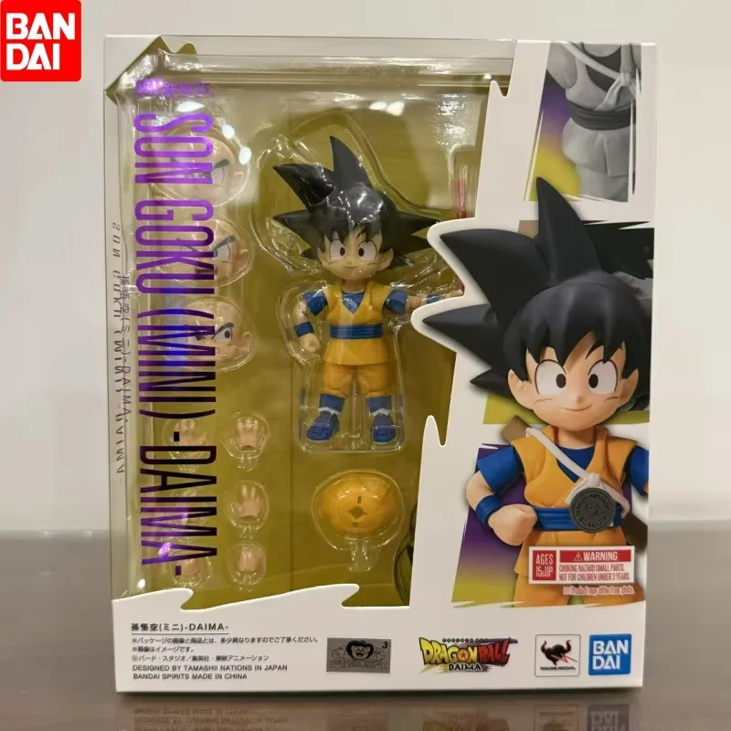 Bandai S.H.Figuarts Dragon Ball Daima Son Goku Mini 1/12 Action Doll Collectible Anime Figure Model Toys Boy Christmas Gifts