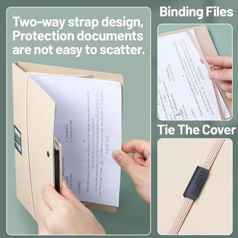 

A4 Foldable Clipboard Folder Portable Document Holder with Clip Paper Storage for Teacher Student Office Work
