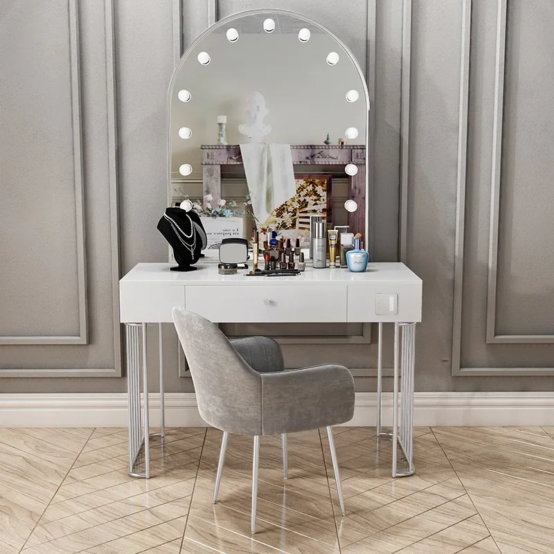 Makeup Table with Light Studio Special Studio Online Red Wedding Photography Shop Beauty Salon Makeup Professional Makeup Table